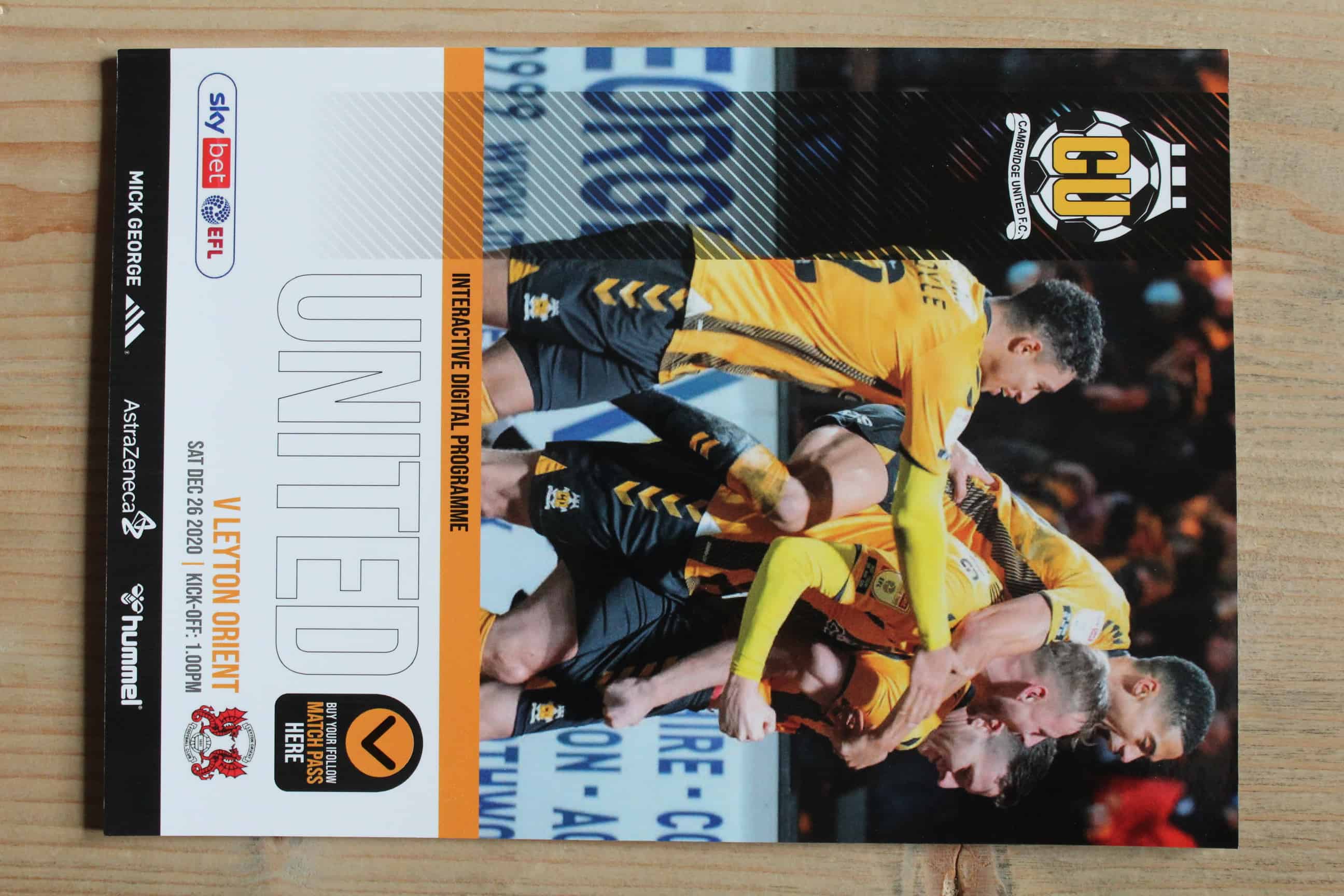 Cambridge United FC v Leyton Orient FC